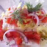 Φέτα μπουγιουρντί συνταγή (Μπουγιουρντί με πιπεριές και ντομάτες σε αλουμινόχαρτο)